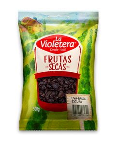 Uva Passa La Violetera Preta Sem Semente 500g