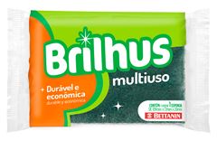 Esponja Multiuso Brilhus Unitaria