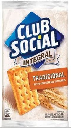 Biscoito Club Social Integral 6x24g