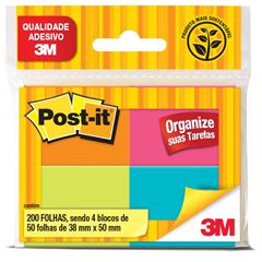 Nota Adesiva 3m Post It 653 Sortido 200fls