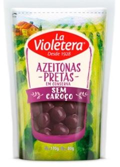 Azeitona Preta La Violetera Sem Caroco Doypac 80g