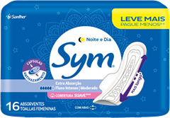 Absorvente Sym Suave Noite E Dia Com Abas Lv16 Pg14