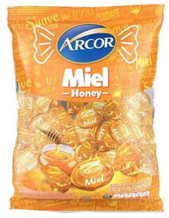 Bala Arcor Recheada Mel 600g
