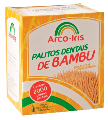 Sachet Palito Dental Arco Iris Bambu 2000un