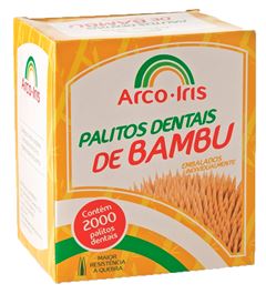 Sachet Palito Dental Arco Iris Bambu 2000un