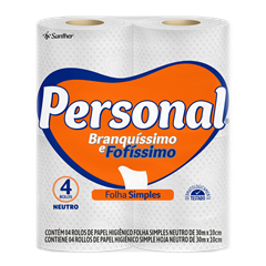 Papel Higienico Personal Folha Simples 30m 4x1