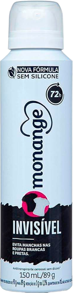 Desodorante Aerossol Monange Invisible 150ml