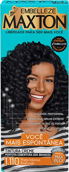 Tintura Maxton 1.110 Preto Intenso Profundo