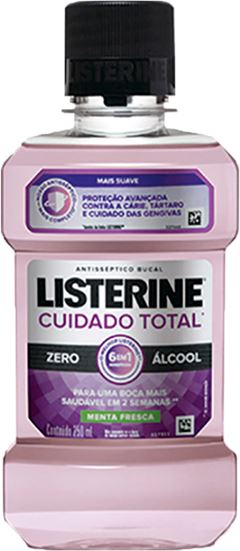 Enxaguante Bucal Listerine Cuidado Total Zero 250ml