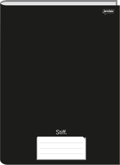 Caderno Jandaia Universitario Stiff Cd Cost 96fls Preto