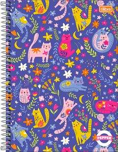 Caderno Tilibra Universitario Pepper Fem Cd 1m 80fls