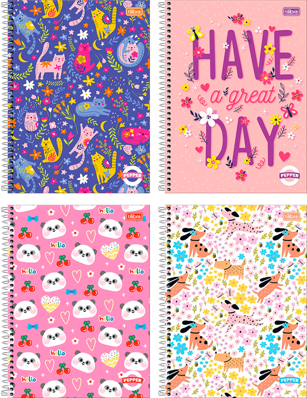 Caderno Tilibra Universitario Pepper Fem Cd 20m 320fls