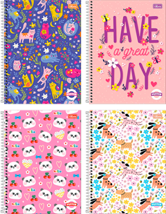 Caderno Tilibra Universitario Pepper Fem Cd 20m 320fls