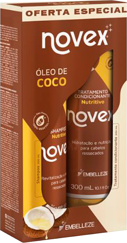 Kit Novex Oleo Coco Shampoo + Condicionador 300ml