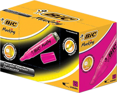 Marca Texto Bic Marking Rosa