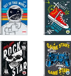 Caderno Tilibra Universitario Pepper Masc Cd 1m 80fls