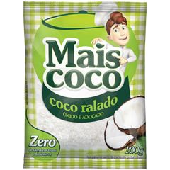 Coco Ralado Mais Coco Umido Adocado 100g