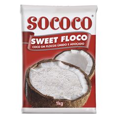 Coco Ralado Sococo Sweet Flocos Umido Adocado 1kg