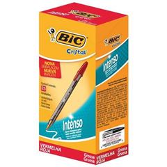 Caneta Bic Esferografica Cristal Bold 1.6 Vermelho