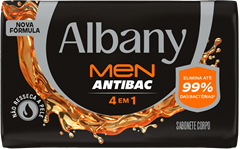 Sabonete Albany Homem 4 Em 1 Laranja 80g