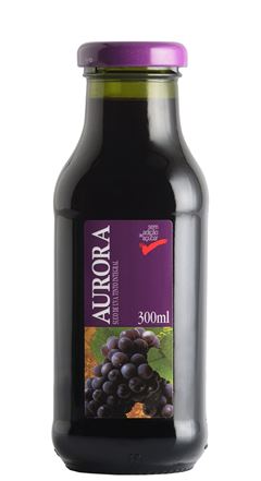 Suco Aurora Integral Uva Vidro 300ml