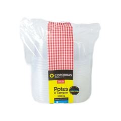 Pote Descartavel Copobras Pp Com Tampa 25x500ml