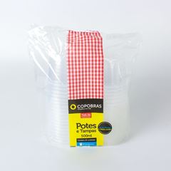 Pote Descartavel Copobras Pp Com Tampa 25x500ml