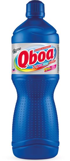Alvejante Qboa Plus 3 Em 1 Com Detergente 1l