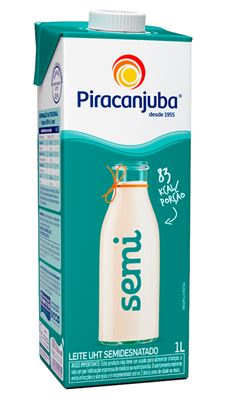 Leite Longa Vida Piracanjuba Semi Desnatado 1l