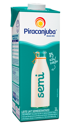 Leite Longa Vida Piracanjuba Semi Desnatado 1l