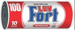 Saco De Lixo Levfort Preto Rolo 12x10x100l