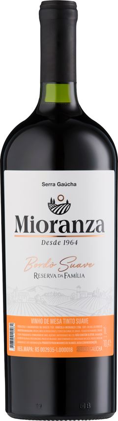 Vinho Nacional Mioranza Reserva Da Familia Bordo Suave 1l