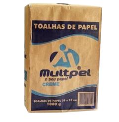 Papel Toalha Multipel Creme 20x21 800fls