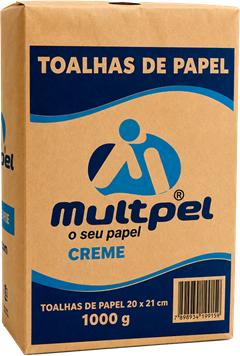Papel Toalha Multipel Creme 20x21 800fls