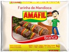 Farinha De Mandioca Amafil Branca Fina 1kg