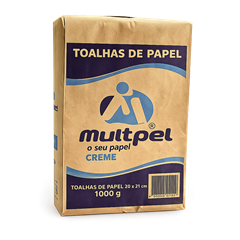 Papel Toalha Multipel 100% Celulose 20x21 1000fls
