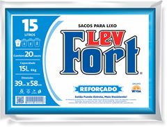Saco De Lixo Levfort Azul 15l 20un