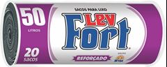 Saco De Lixo Levfort Preto Rolo 12x20x50l