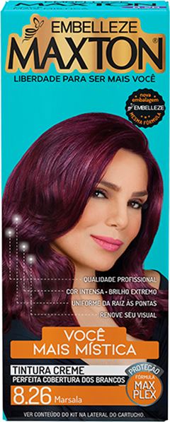 Tintura Maxton 8.26 Vermelho Marsala