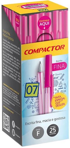 Caneta Compactor Esferografica 0.7 Pink 
