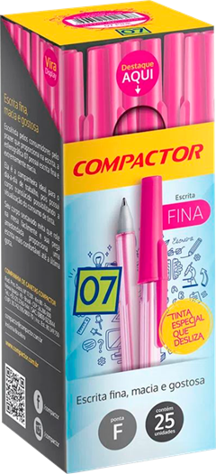 Caneta Compactor Esferografica 0.7 Pink