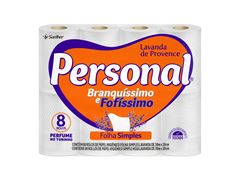 Papel Higienico Personal Folha Simples Lavanda 30m 8x1