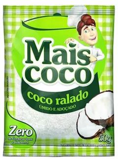 Coco Ralado Mais Coco Umido Adocado 50g