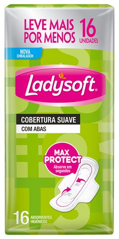 Absorvente Ladysoft Suave Com Abas 16un