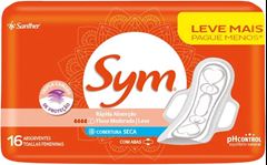 Absorvente Sym Seca Com Abas Lv+ Pg - 16un