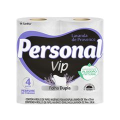 Papel Higienico Personal Vip Folha Dupla Lavanda 30m 4x1
