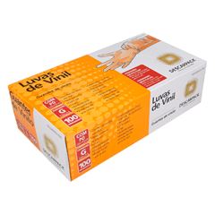 Luva De Procedimento Descarpack Vinil G Com Po 100un