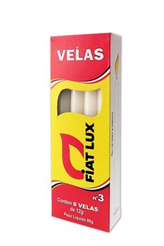 Vela Fiat Lux Branca N3 24x8 12g