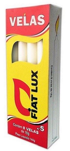 Vela Fiat Lux Branca N5 24x8 17g