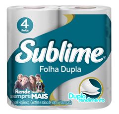 Papel Higienico Sublime Folha Dupla 30m 4x1